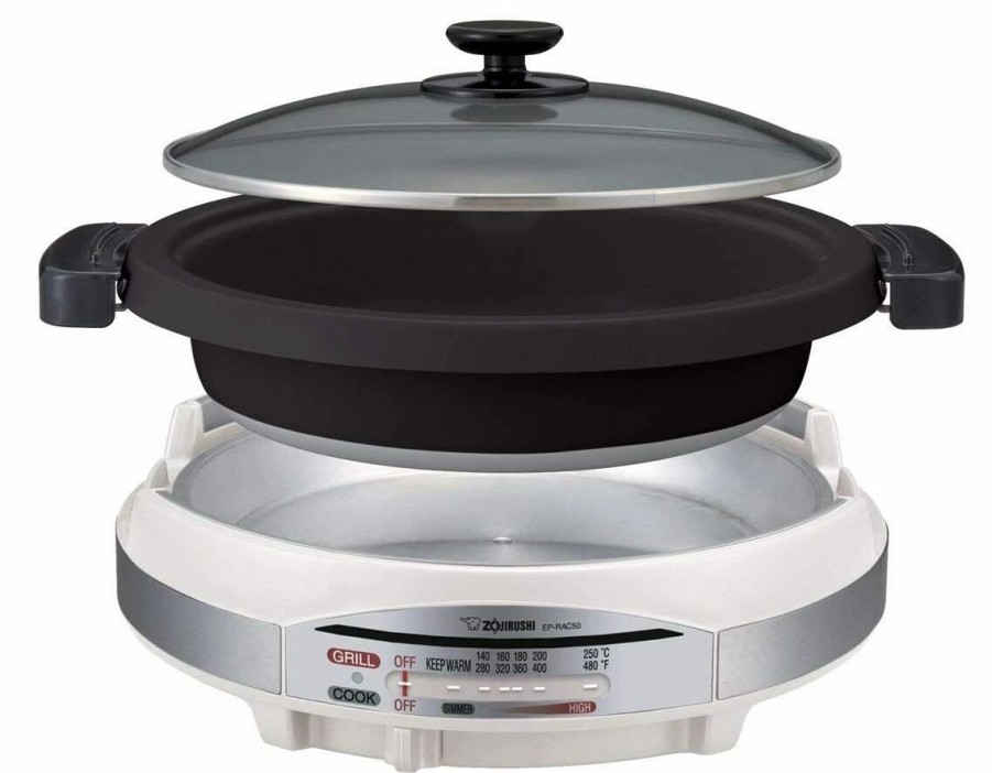 Skillets & Fry Pans * | Zojirushi 17.6 Gourmet D'Expert Electric Skillet (Ep-Rac50Xw)