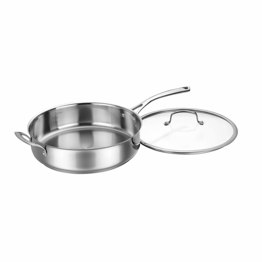 Saute Pans & Casserole Pans * | Cuisinart Forever Stainless Saute Pan With Helper Handle & Cover | 5.5 Qt.