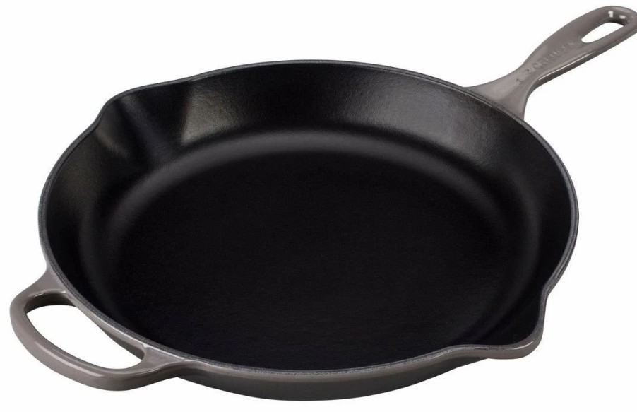 Skillets & Fry Pans * | Le Creuset 11.75 Signature Enameled Cast Iron Skillet | Oyster Grey