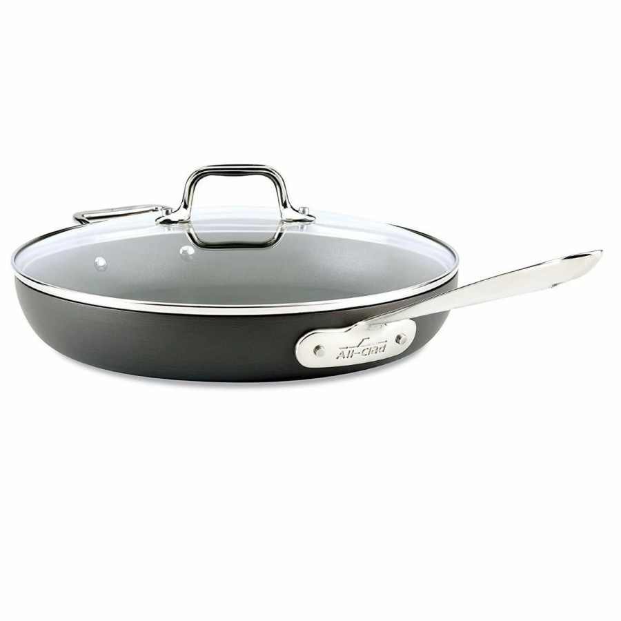 Skillets & Fry Pans * | All-Clad Ha1 Hard Anodized Nonstick Fry Pan & Lid | 12