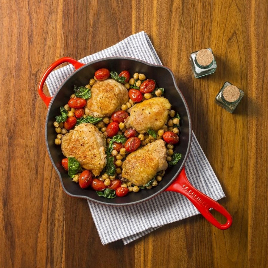 Skillets & Fry Pans * | Le Creuset 10.25 Signature Enameled Cast Iron Skillet | Cerise/Cherry Red